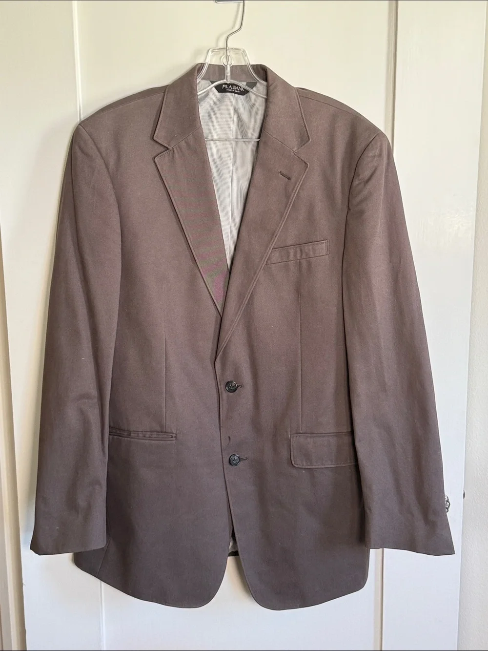 Men's Brown Blazer - Classic Two-Button Jacket